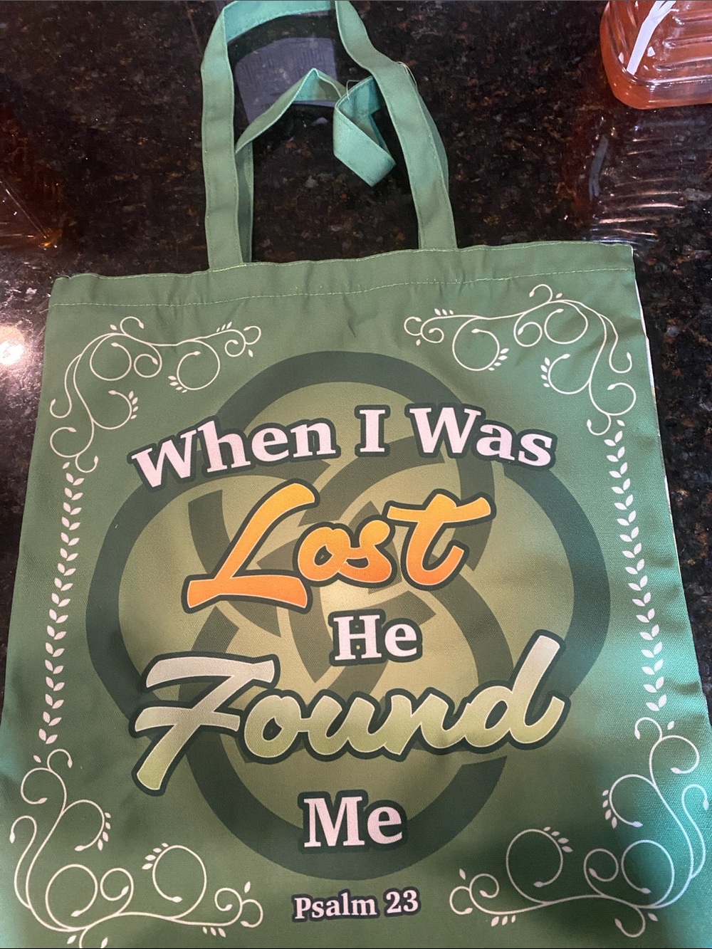 NWOT Religious Irish Canvas Tote Bag